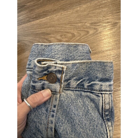 Levi’s Vintage 90’s Blue Denim Flannel Lined Trucker Jacket Size XL 70614-0389 - Picture 9 of 10